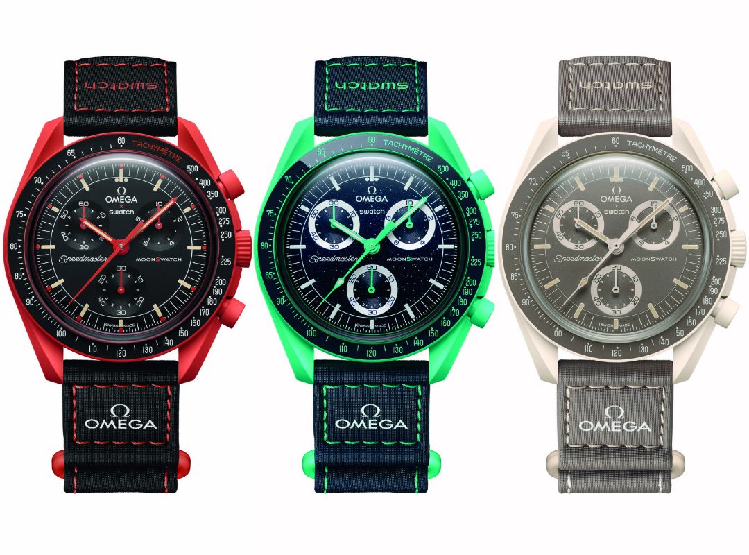 時計 OMEGAxSwatch x MoonSwatch OMEGA x Swatch Launch New Moonswatch Models Inspired by Earth's