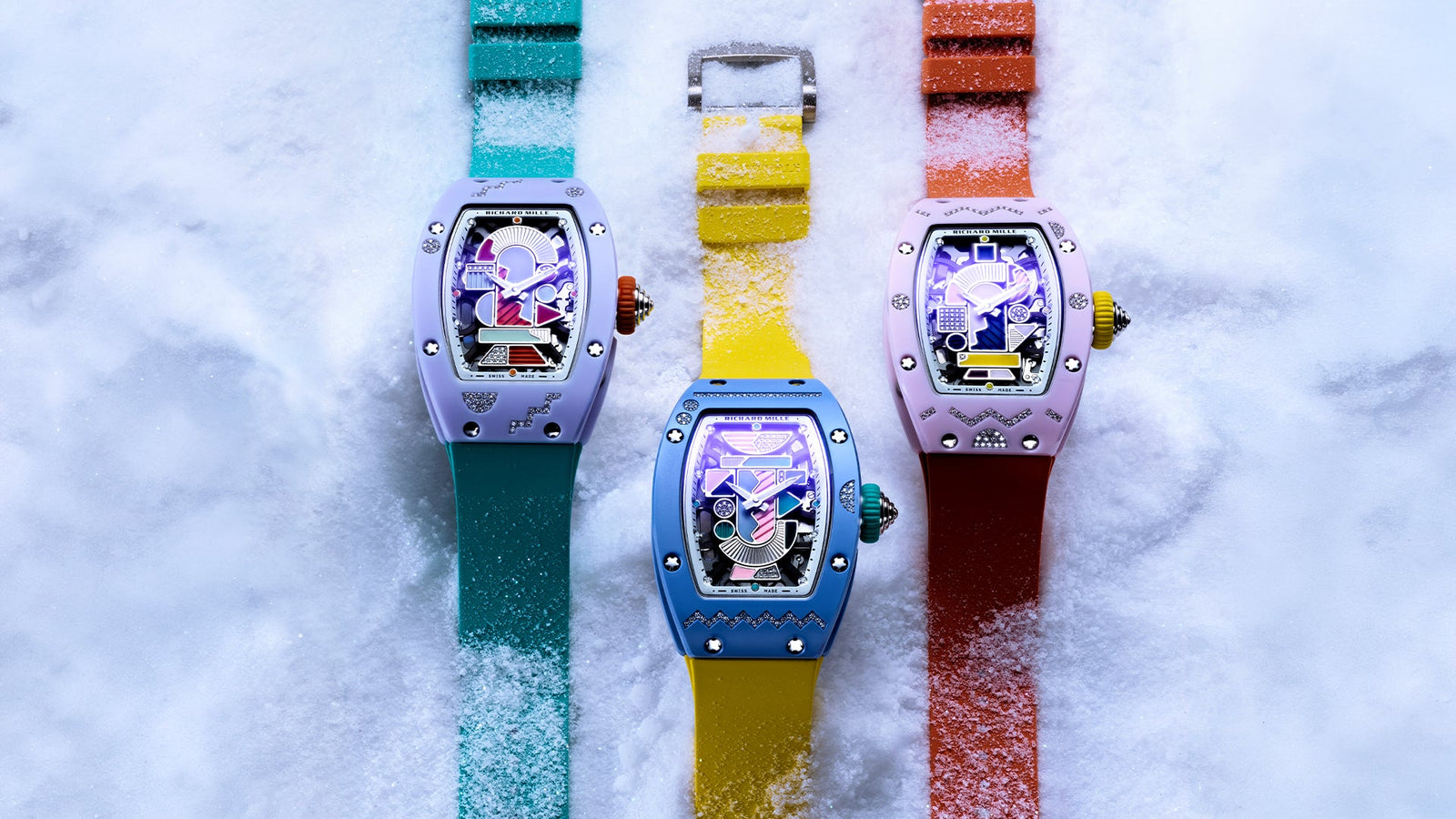 Richard Mille Wraps RM 07-01 in Color and Gem-Set Ceramics
