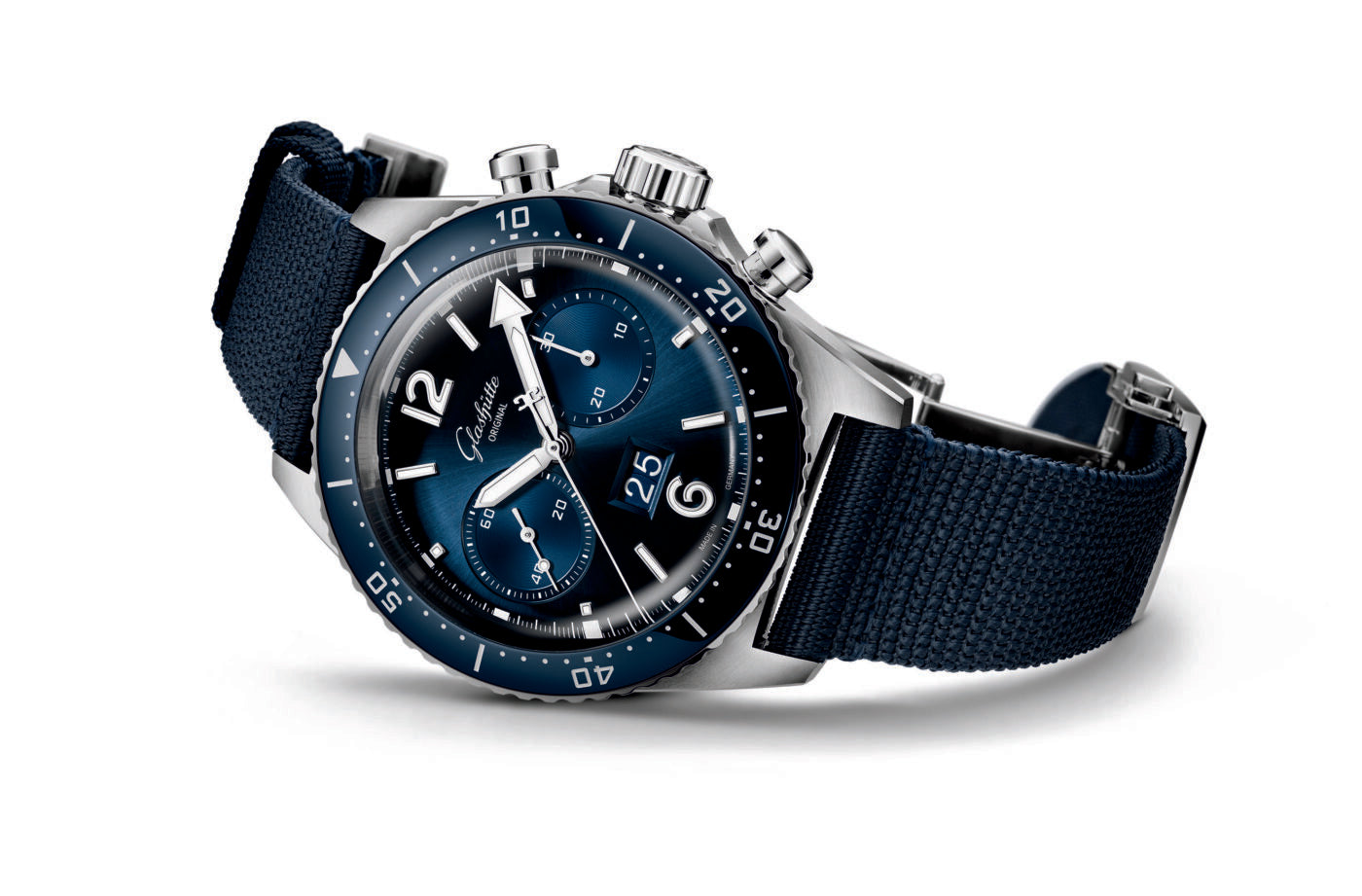 1 37 23 02 81 36 SeaQ Chrono synthetic strap blue RGB 25cm