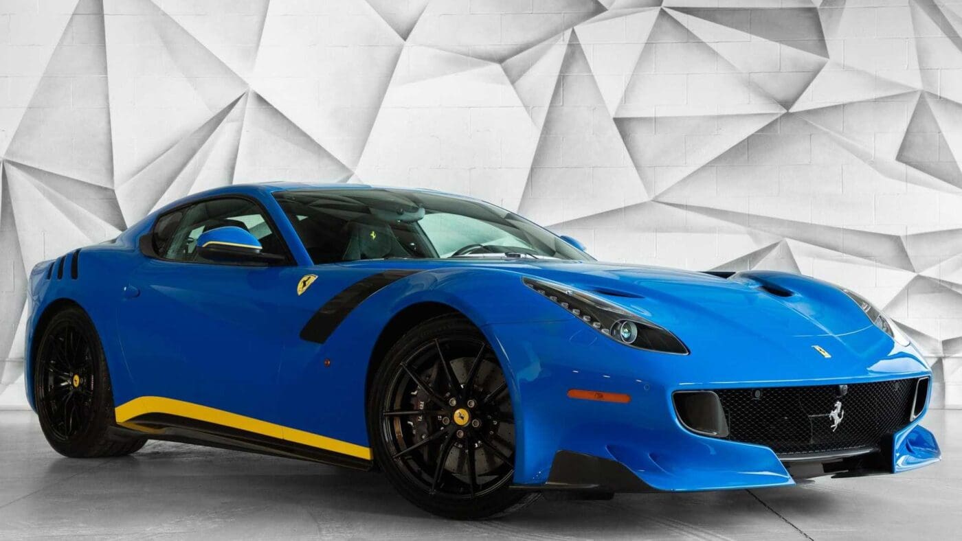 670-Mile Azzurro Dino 2017 Ferrari F12tdf For Sale – duPont
