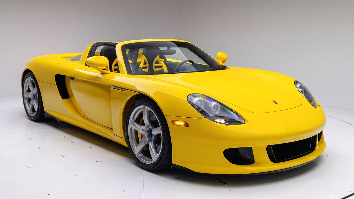 Rare Fayence Yellow 2005 Porsche Carrera GT Listed on duPont REGISTRY