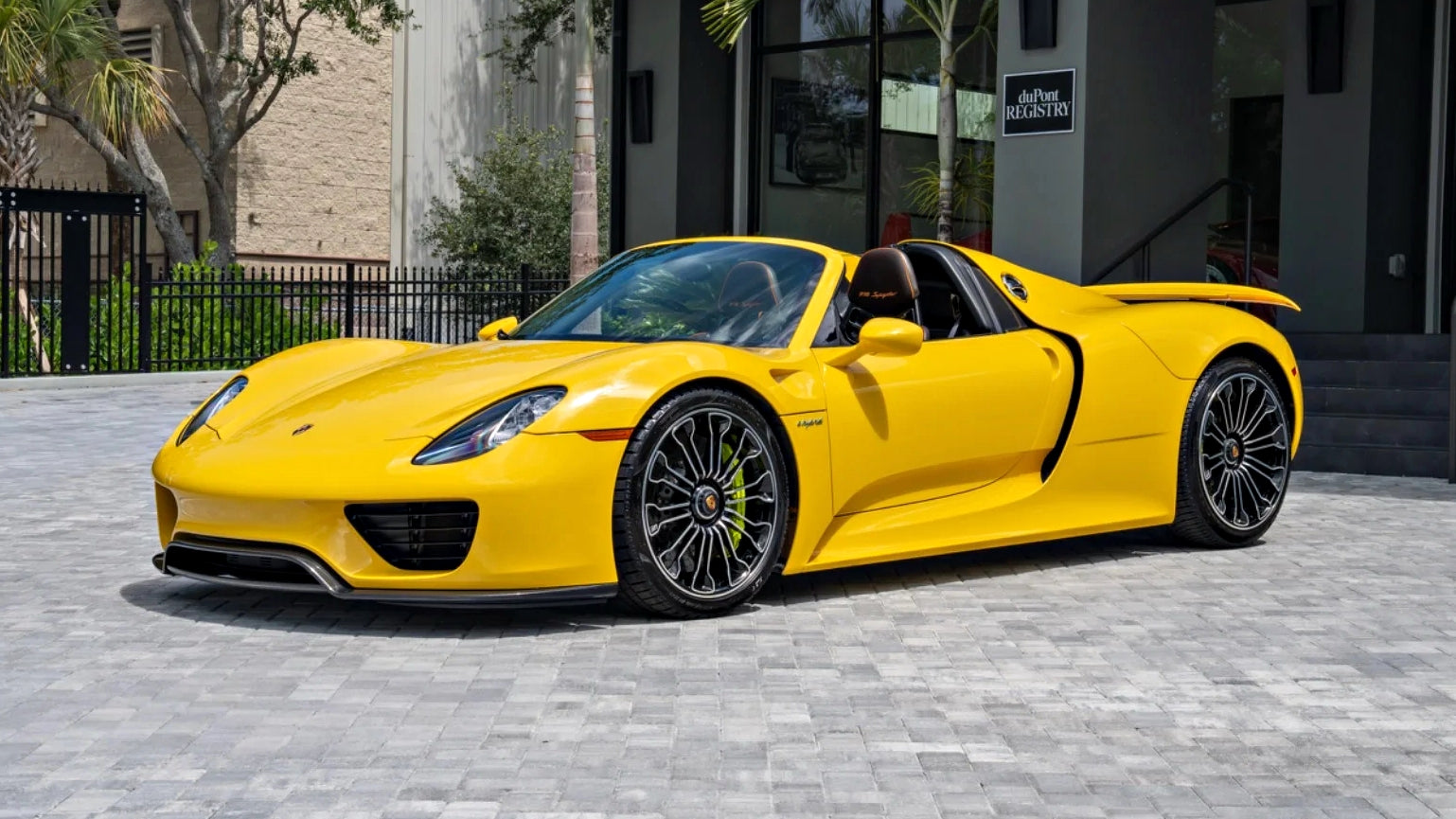 1-of-8 Racing Yellow Porsche 918 Spyder Listed on duPont REGISTRY
