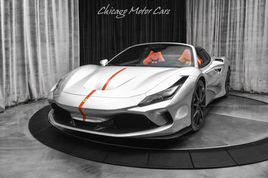 Bespoke Sanu Silver Tailor Made 2022 Ferrari F8 Spider For Sale