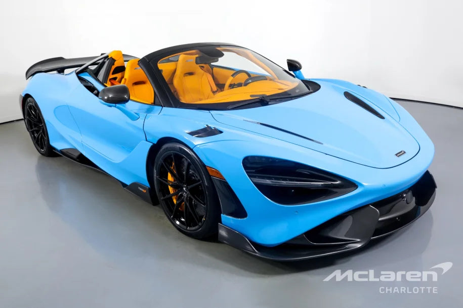 MSO Fistral Blue Over Orange 2022 McLaren 765LT Spider For Sale MSO Fistral Blue Over Orange 2022 McLaren 765LT Spider For Sale