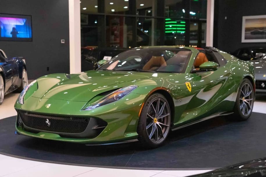 Tailor Made Green-Over-Tan 2023 Ferrari 812 GTS For Sale – duPont