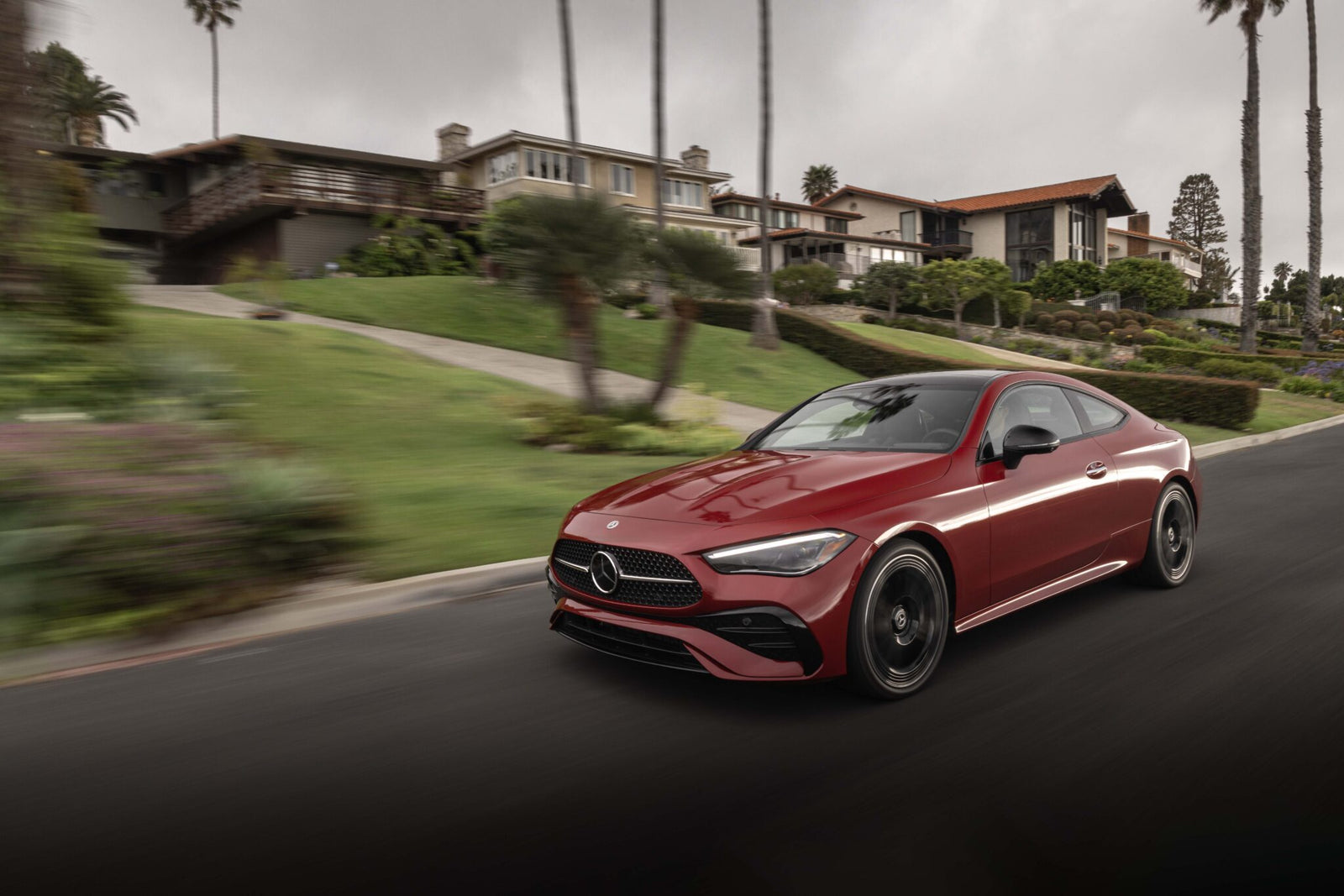 An image of a 2024 Mercedes-Benz CLE 450 on the road.
