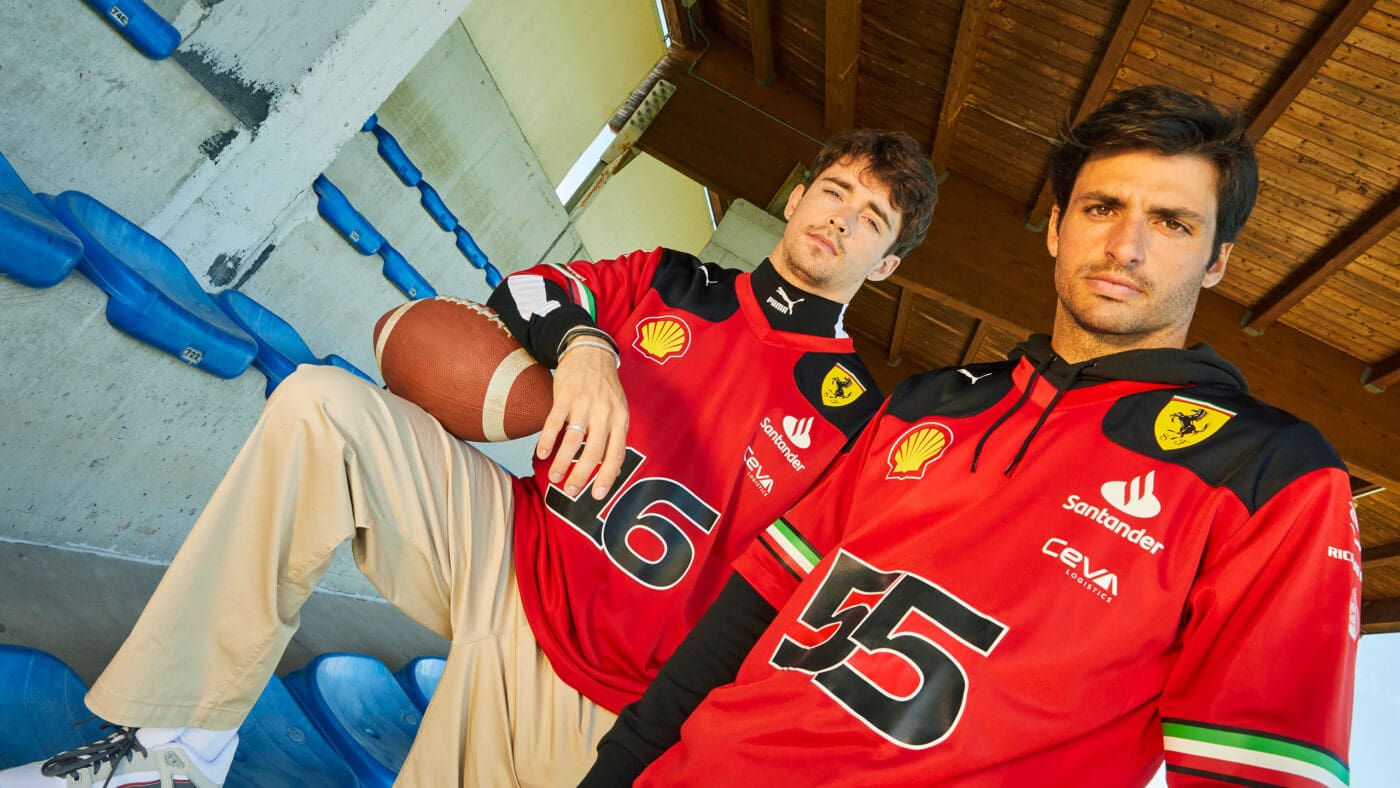 23AW PR MS Ferrari Replica Football Charles Leclerc Carlos Sainz 1286 16x9 2560x1440px