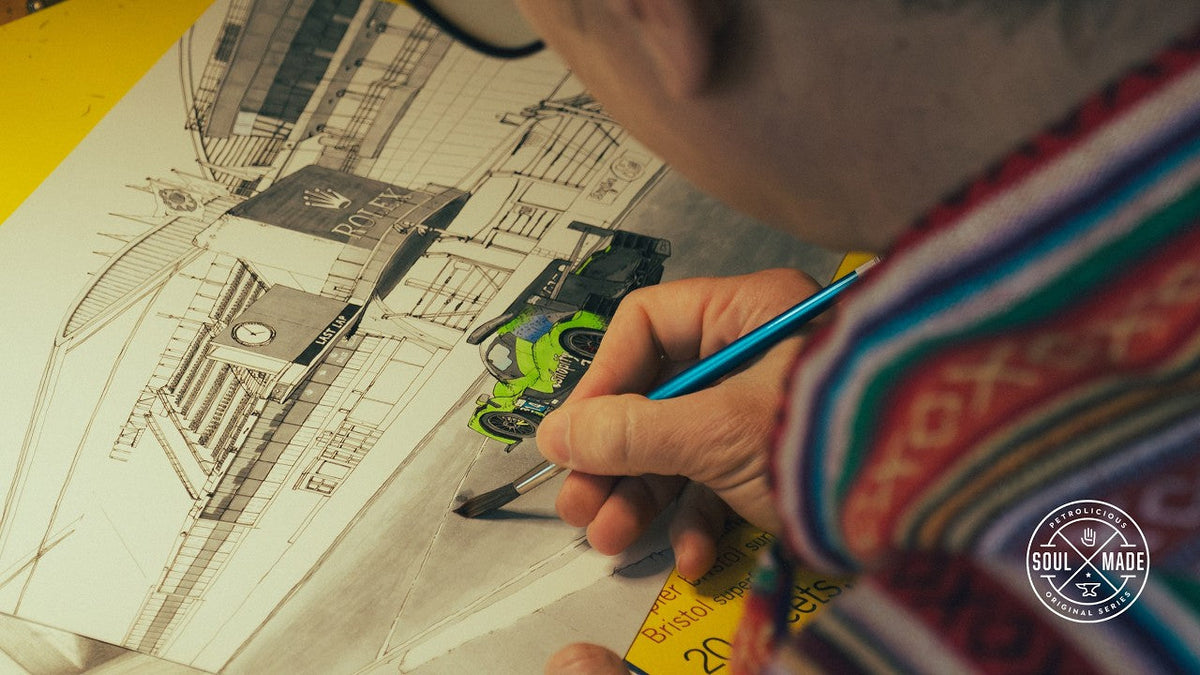 Out of Proportion: Alex Staidle Draws Shopify's Race Car
