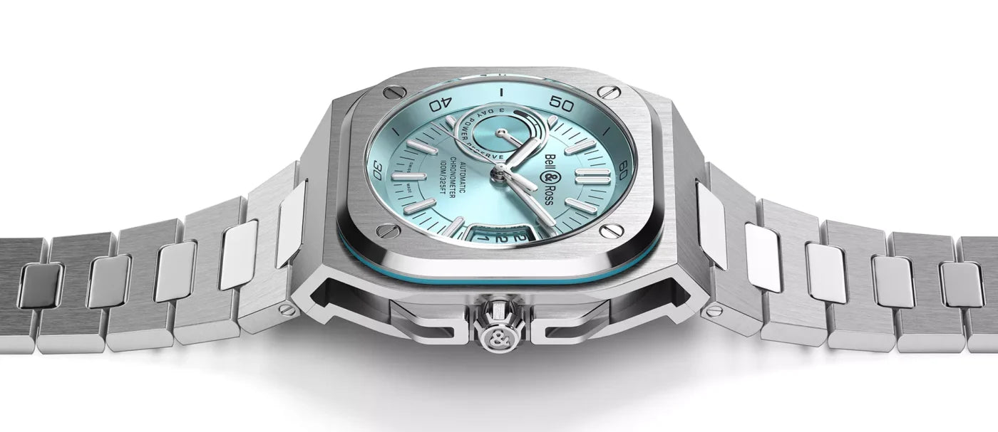 BR X5 ice blue steel steel bracelet slider 1