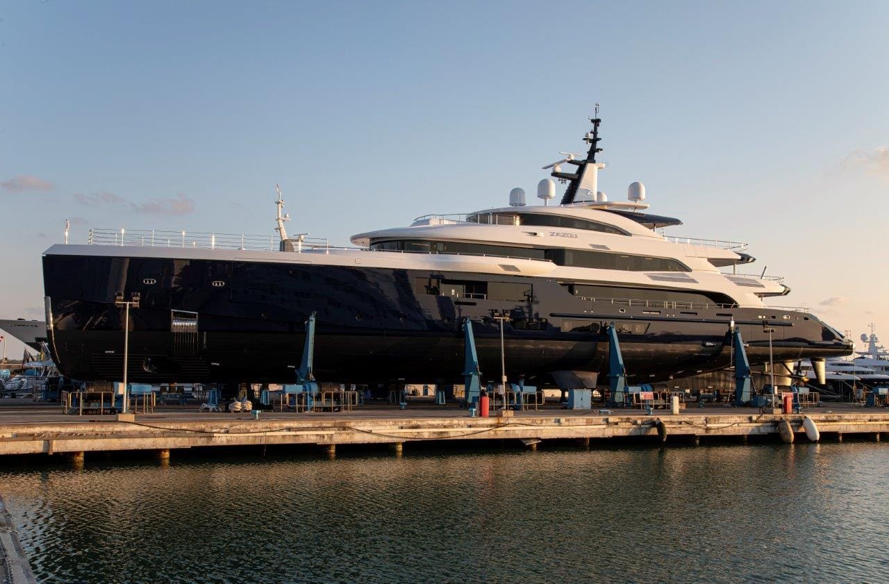 Benetti FB274 MY Zazou launch ceremony 1