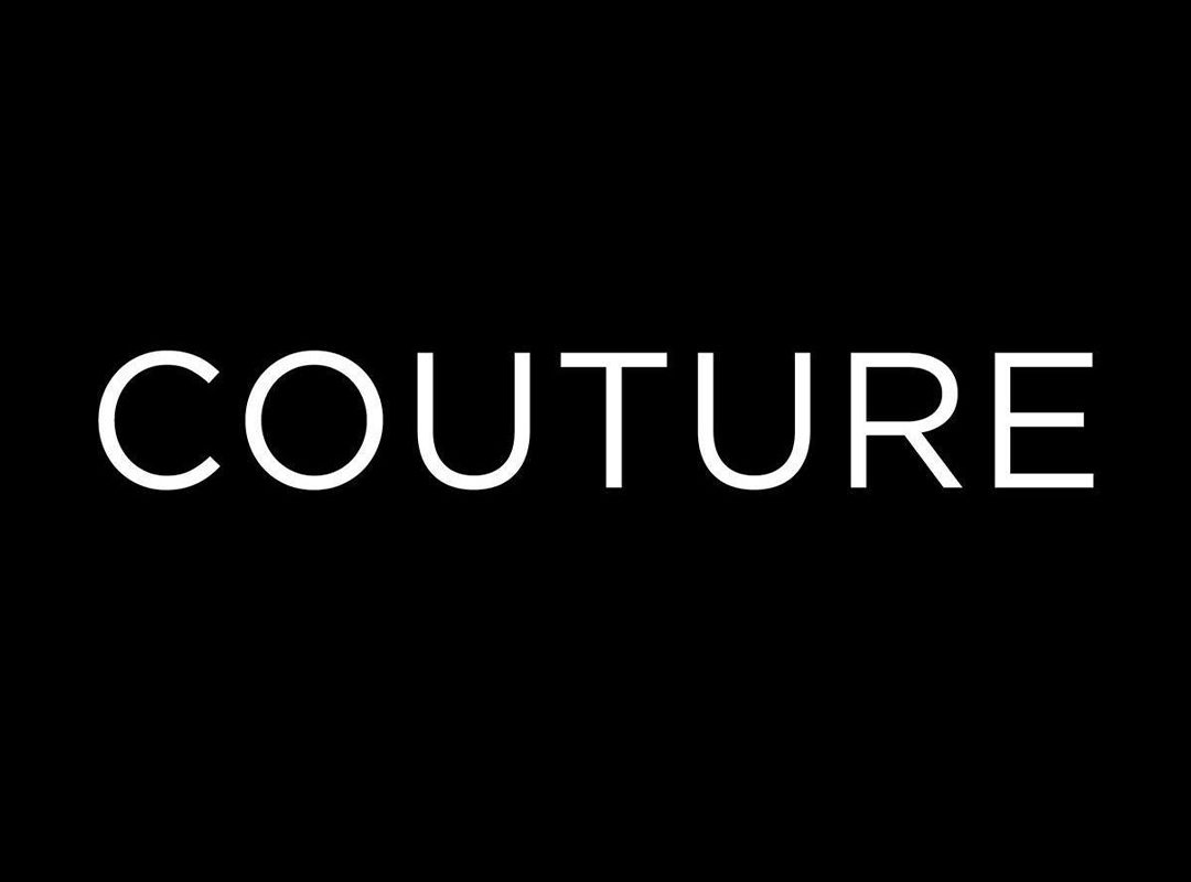 The word "COUTURE 2025" in bold, white, uppercase letters is centered on a solid black background, evoking the elegance of fine jewelry and luxury watches.