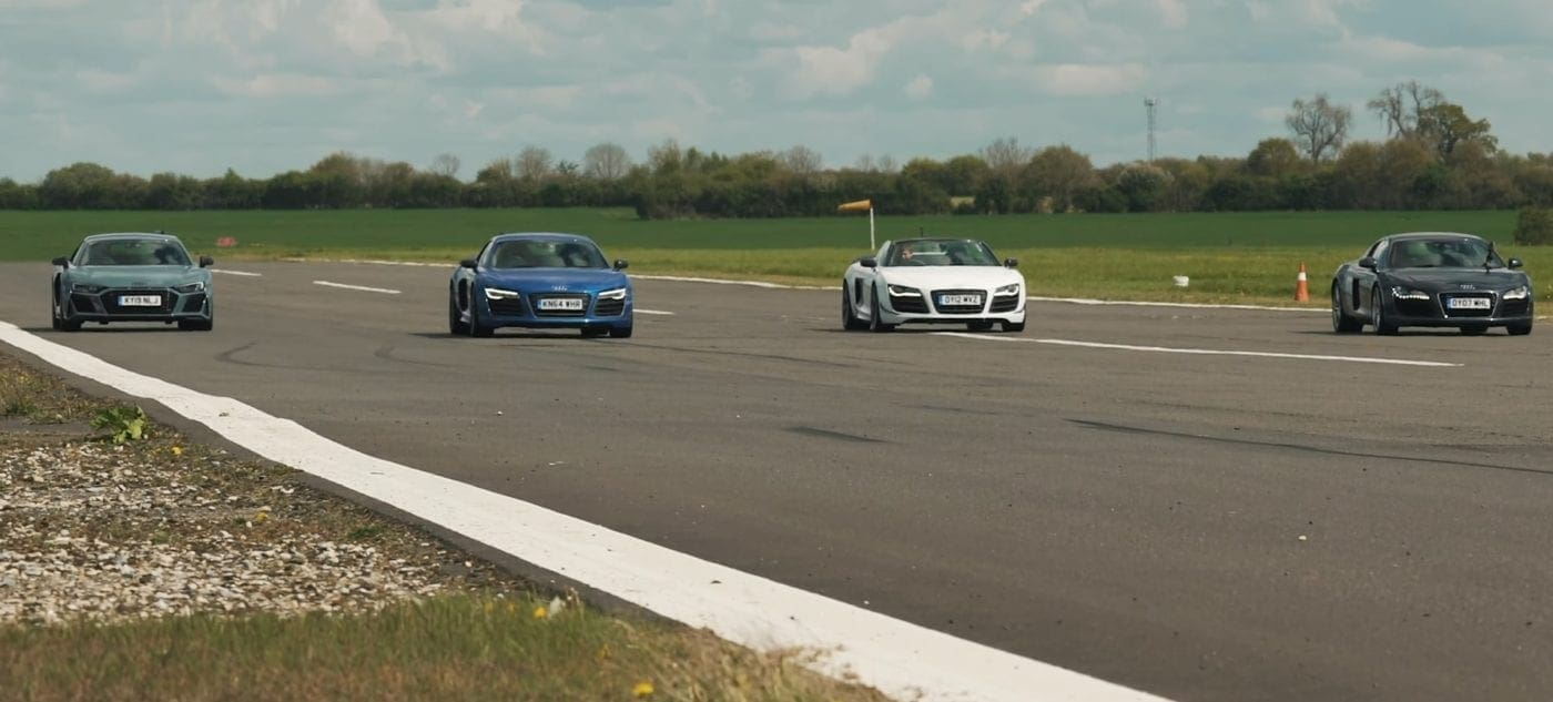 Audi R8 Generations Compared in Epic Testing – duPont REGISTRY News