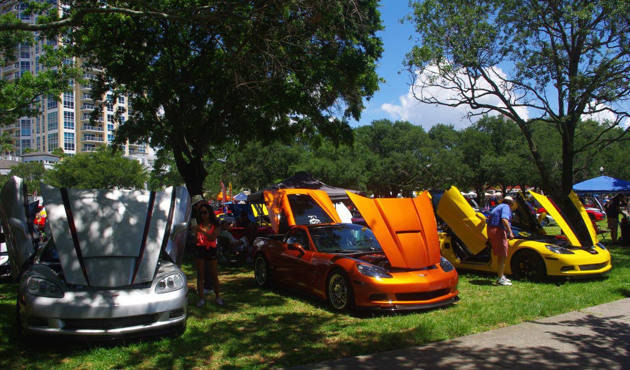 Corvettes At THe Pier