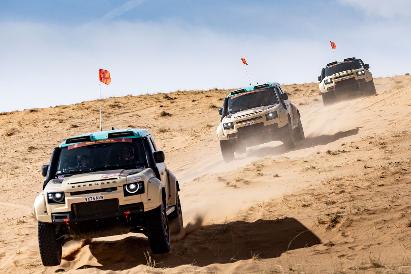 Defender Rally Brings Three-Car Entry To bp Ultimate Rally-Raid Portugal
