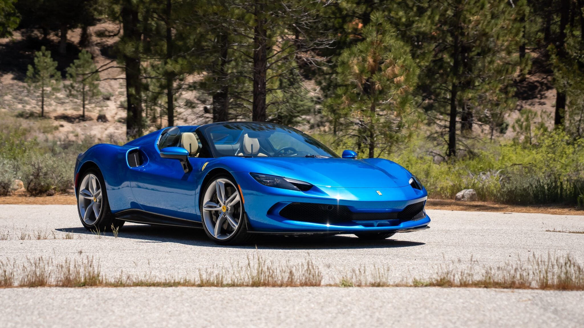 An image of a Ferrari 296 GTS parked outdoors.
