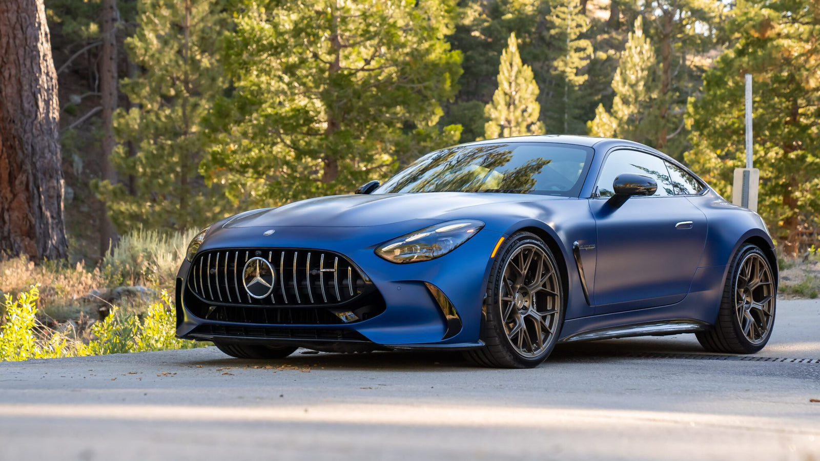 An image of a 2024 Mercedes-AMG GT 63 parked outdoors.