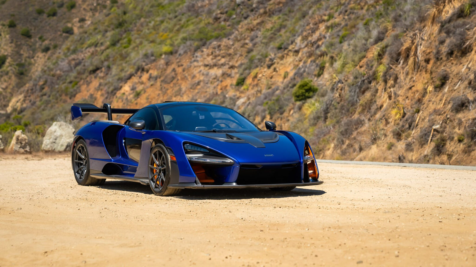 An image of a McLaren Senna parked outdoors.