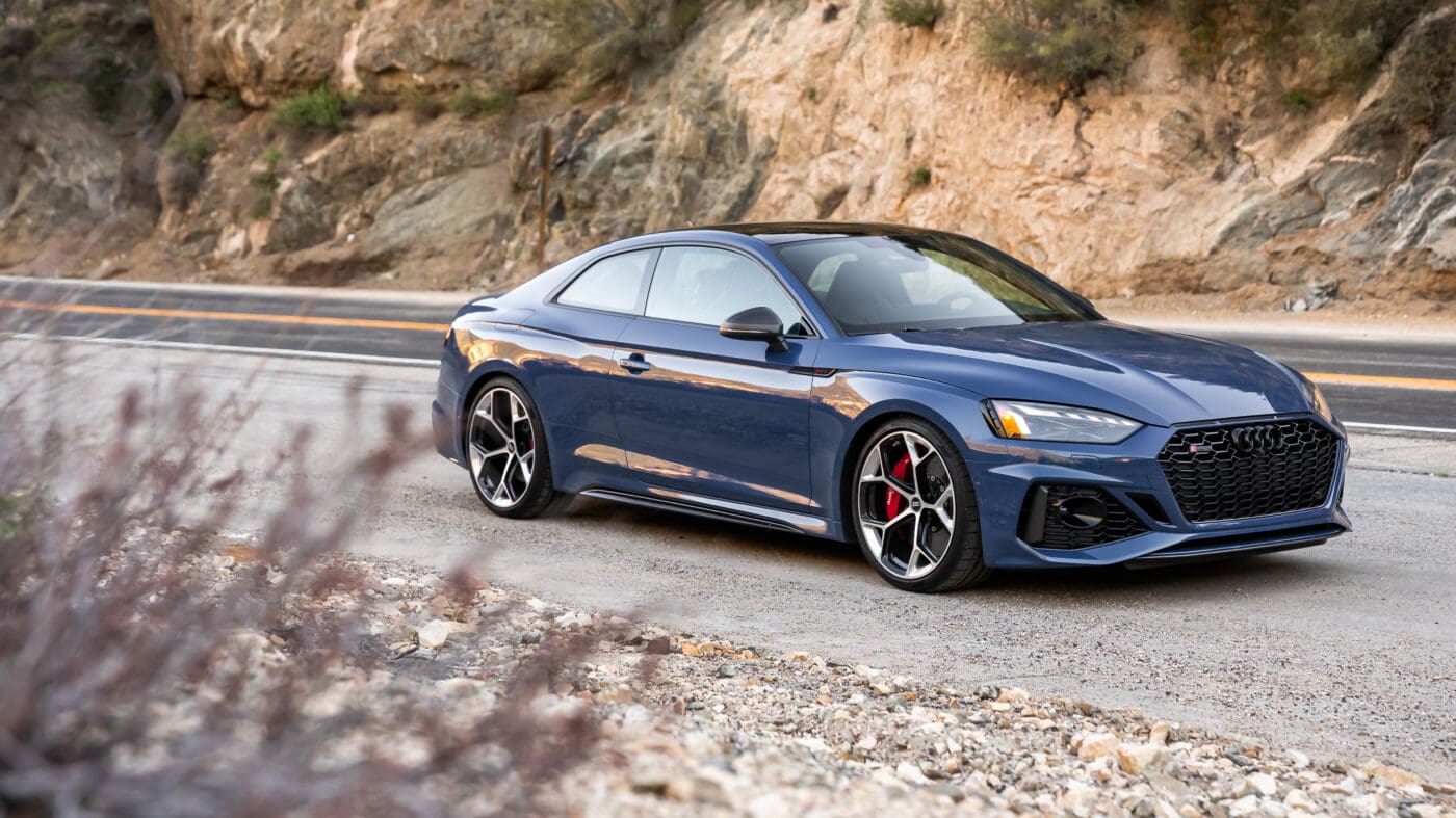 A photo of an Audi RS5 Competition parked outdoors.