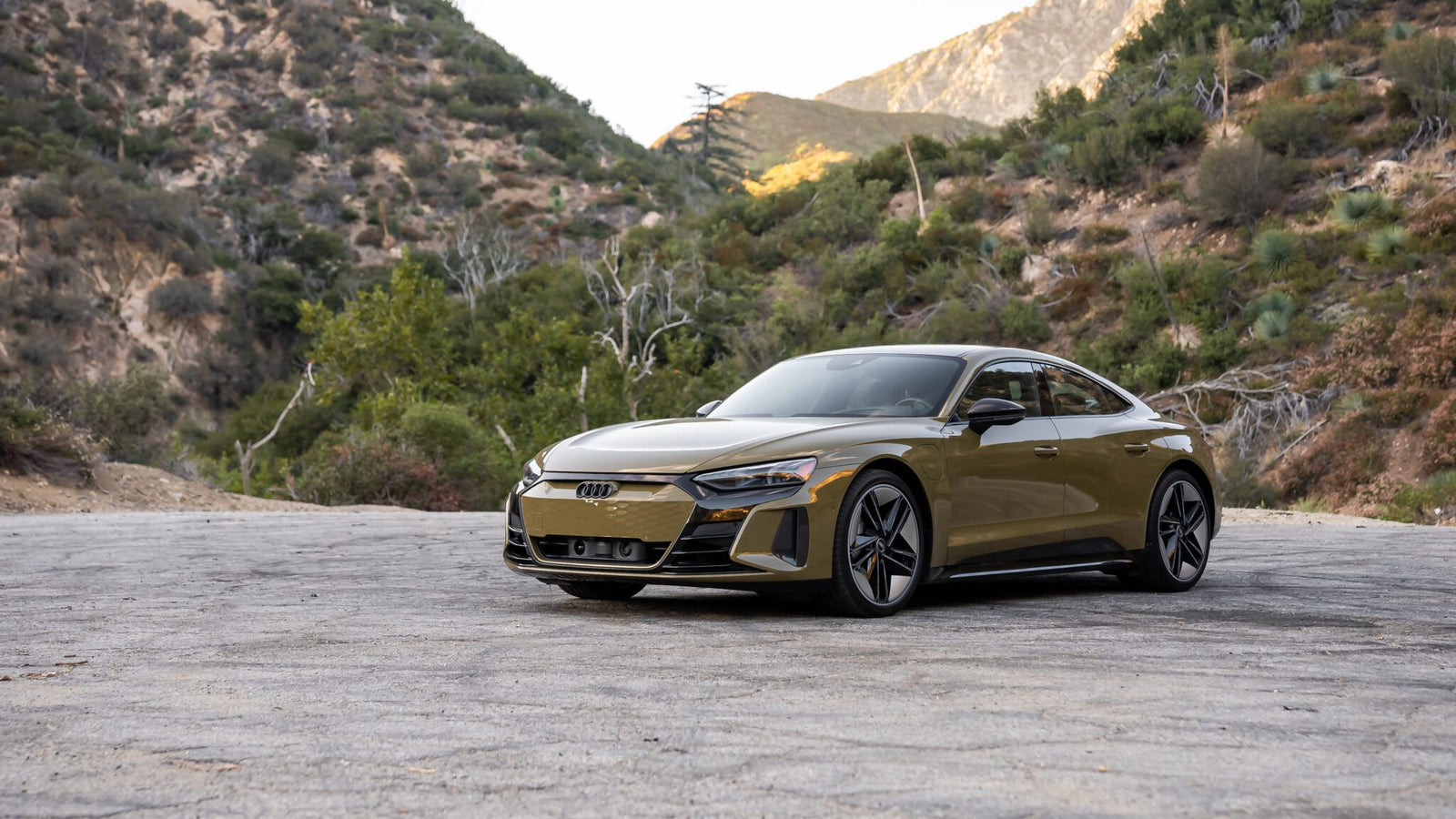 An image of an Audi RS e-tron GT parked outdoors.