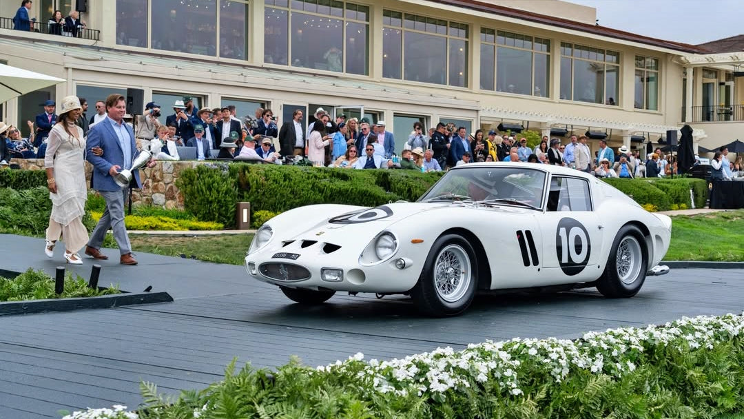 David Lee’s Ferrari 250 GTO 'Bianco Speciale' Wins the Tony Hulman Trophy at Pebble Beach