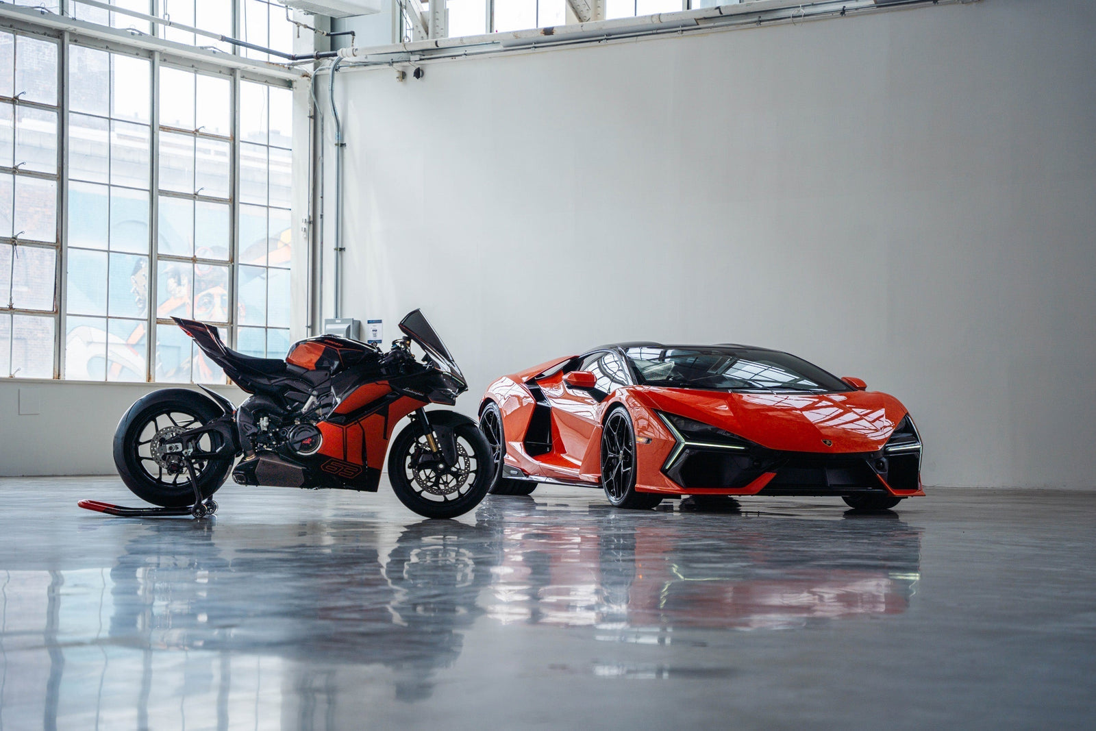 Lamborghini Paramus Celebrates 10 Years with One-of-One Ad Personam Revuelto and Matching Ducati Panigale V4 Lamborghini Speciale Clienti