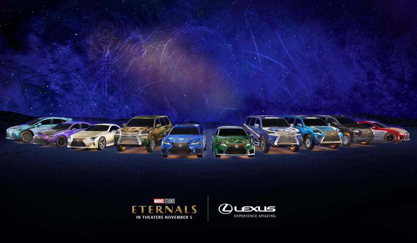 Eternals Lexus Packshot