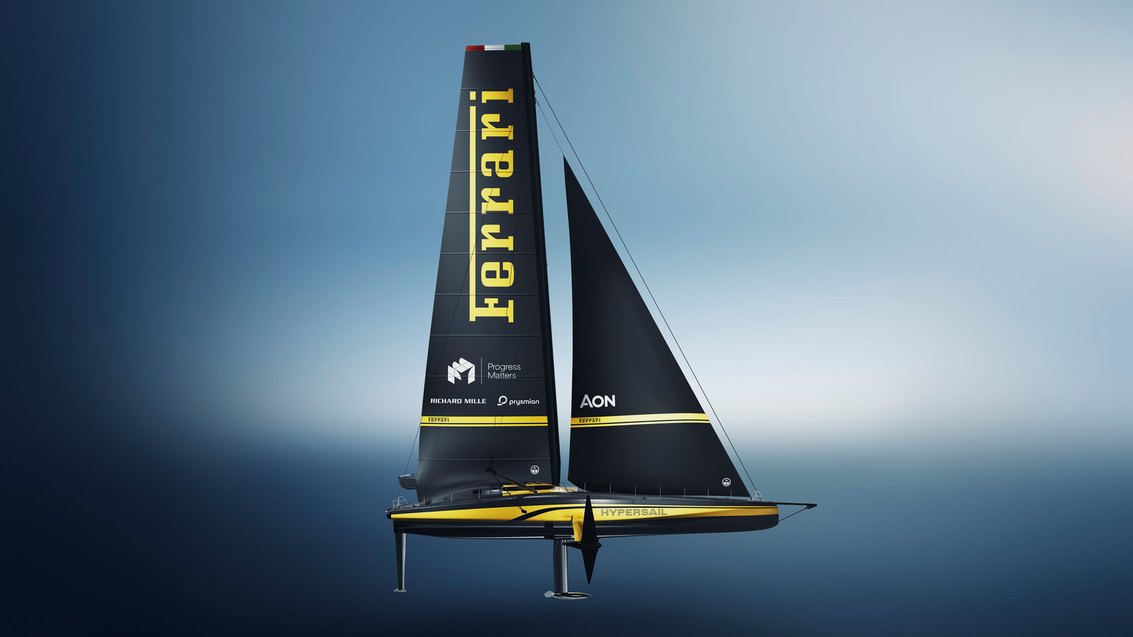Check Out Ferrari's New Hypercar-Inspired Hypersail Yacht