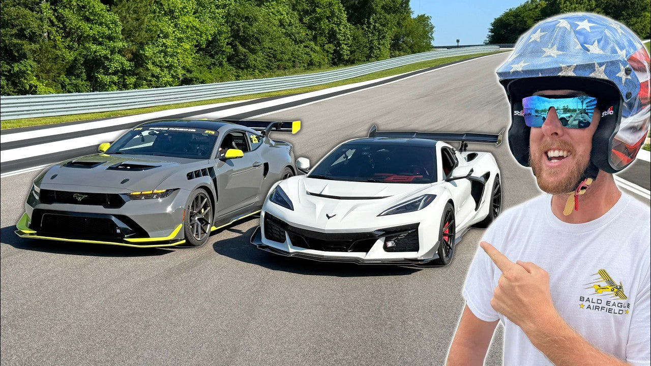 Watch Cleetus McFarland’s Corvette ZR1 Take on Vaughn Gittin Jr.’s Mustang GTD