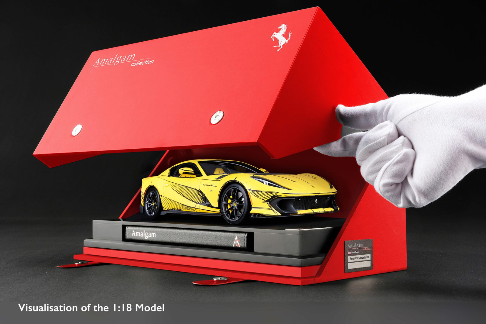 Ferrari 812 Competizione Art Car Visualisation of the 1.18 scale model (1)