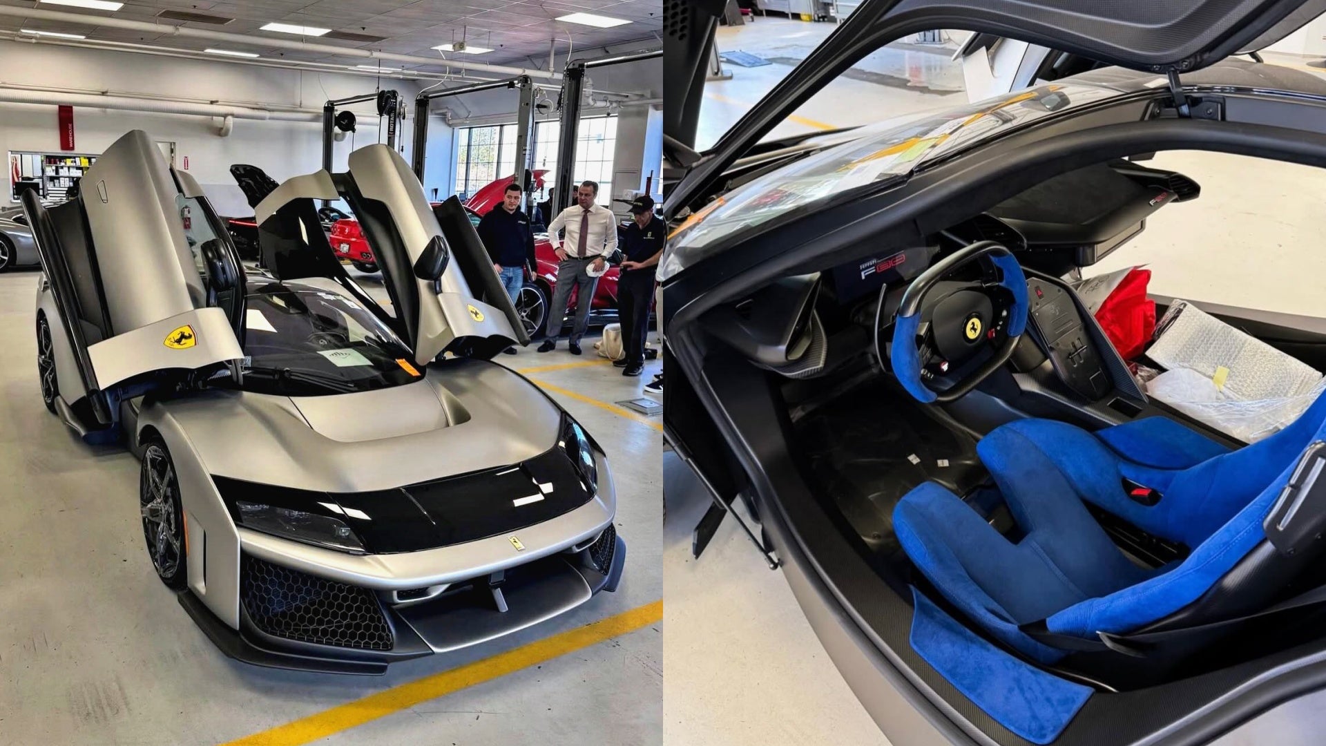 First Ferrari F80 Spotted in the United States Wearing Rare Alluminio Opaco Finish