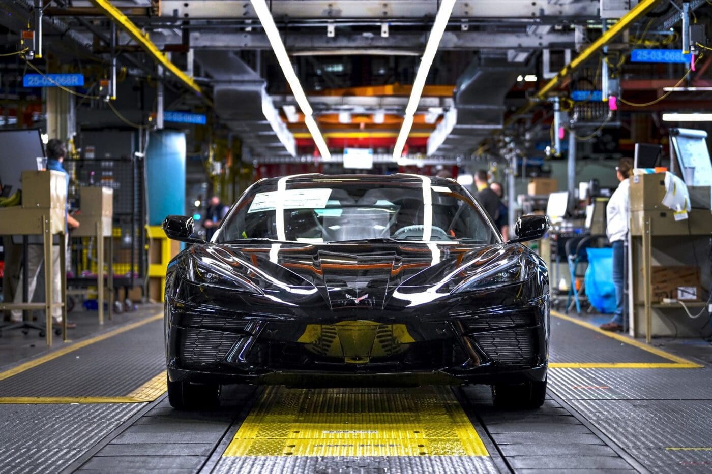 Regular production of the 2020 Chevrolet Corvette Stingray coupe
