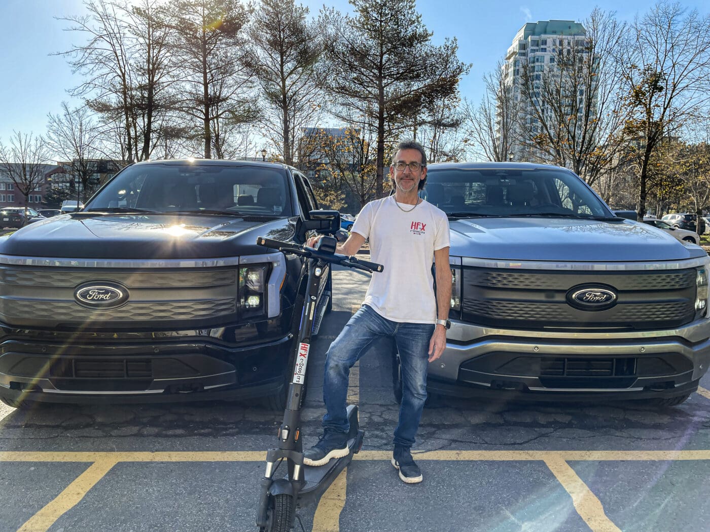 Ford F 150 Lightning small business e scooter charging 07