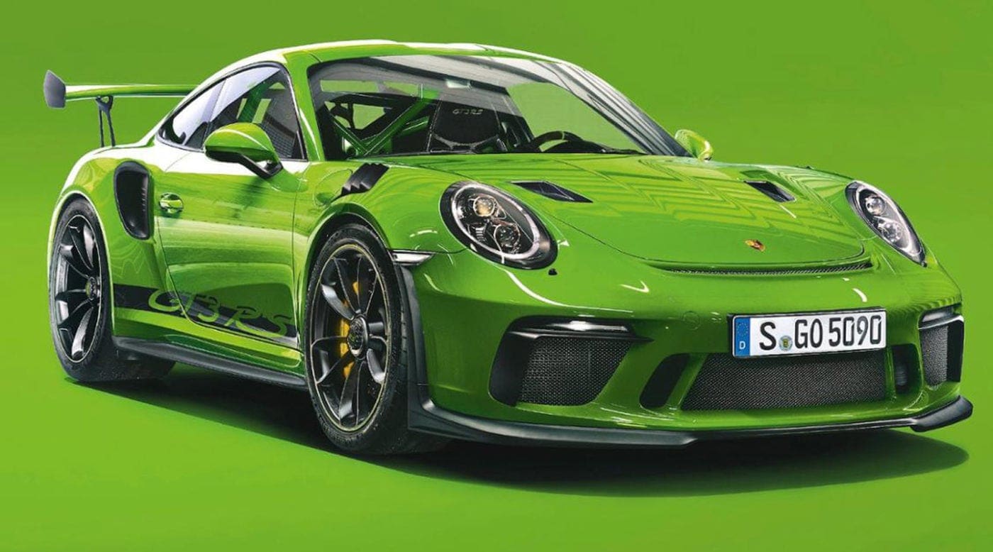 Green Porsche GT3 RS