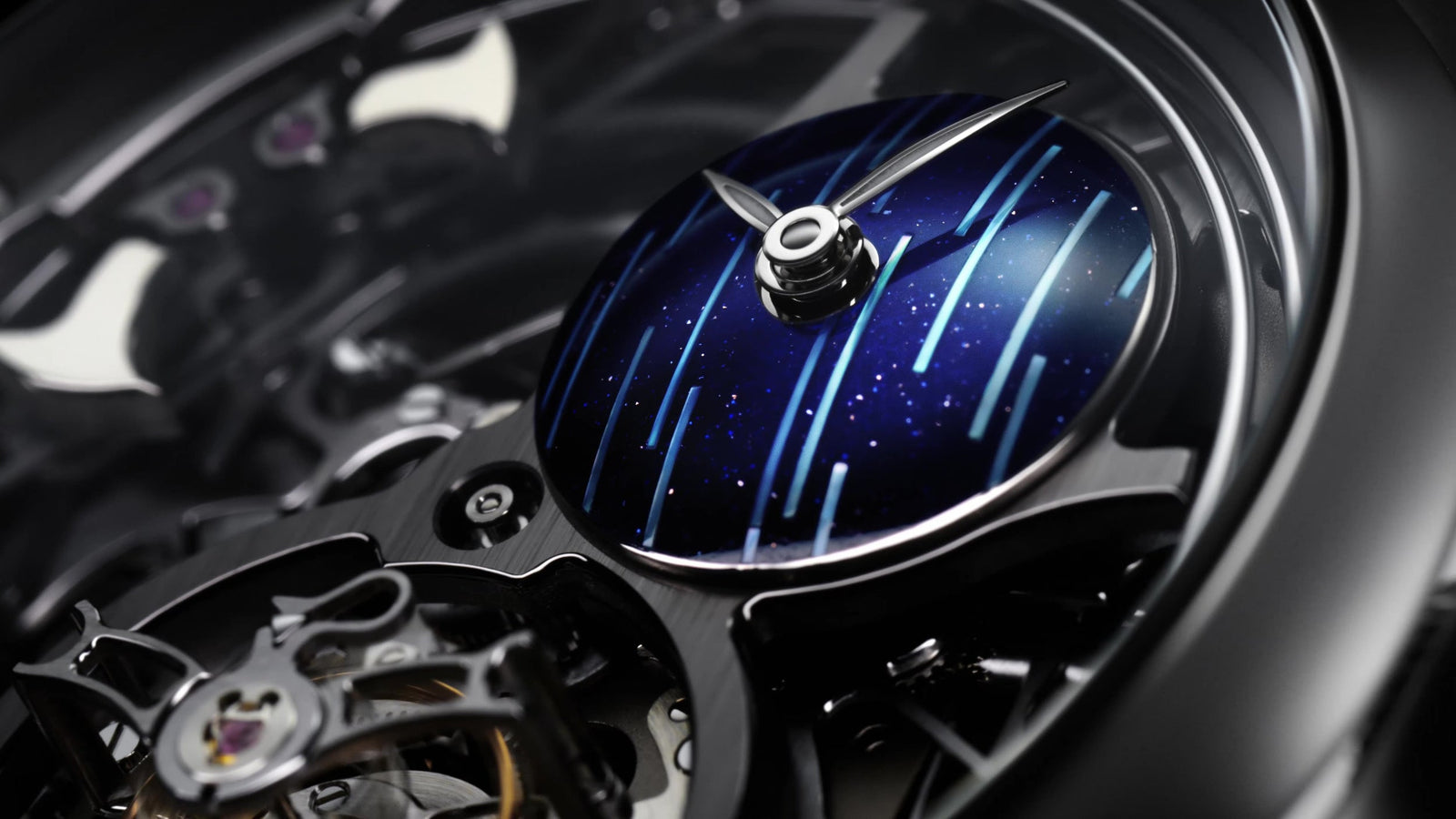 H. Moser Reveals Its $440K Endeavour Minute Repeater Cylindrical Tourbillon Skeleton 'Cosmic Rain'