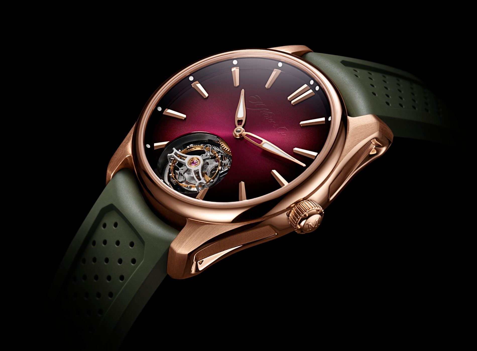 HMoser_3805-0400_Pioneer_Tourbillon_RG_Burgundy_Fumé__Detail_B