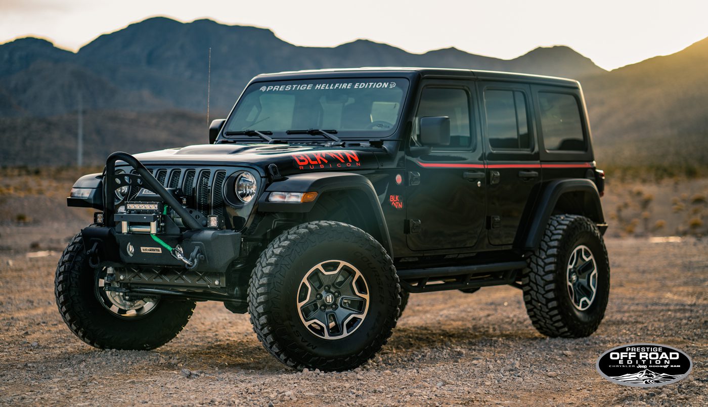 Hellcat Wrangler Front Quarter Wheel Turned
