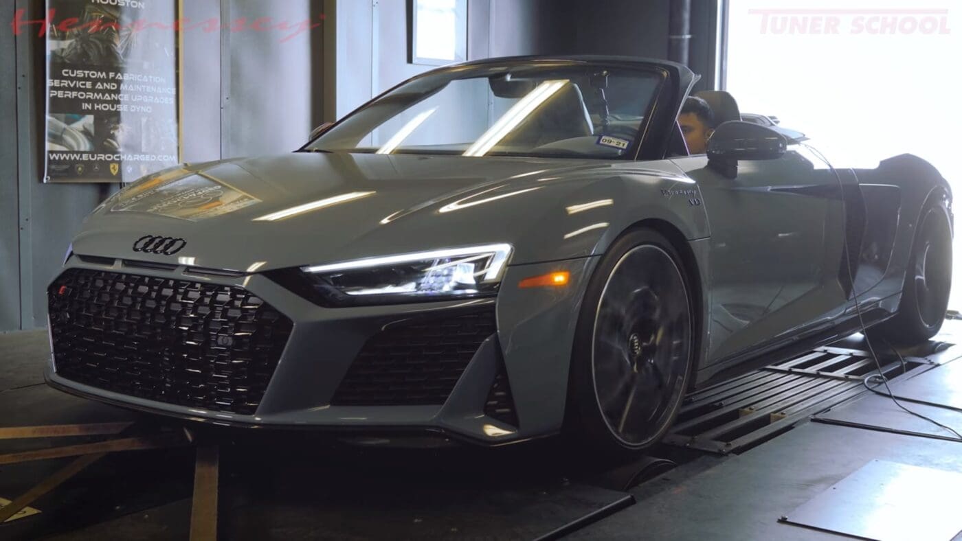 Hennessy R8 Hennessy Twin Turbo Audi R8 Spyder Dyno Runs – duPont REGISTRY News