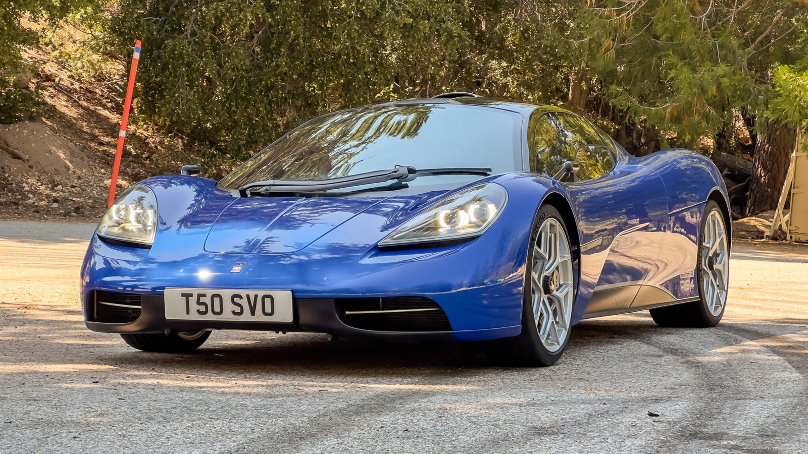 An image of a GMA T.50 parked outdoors.