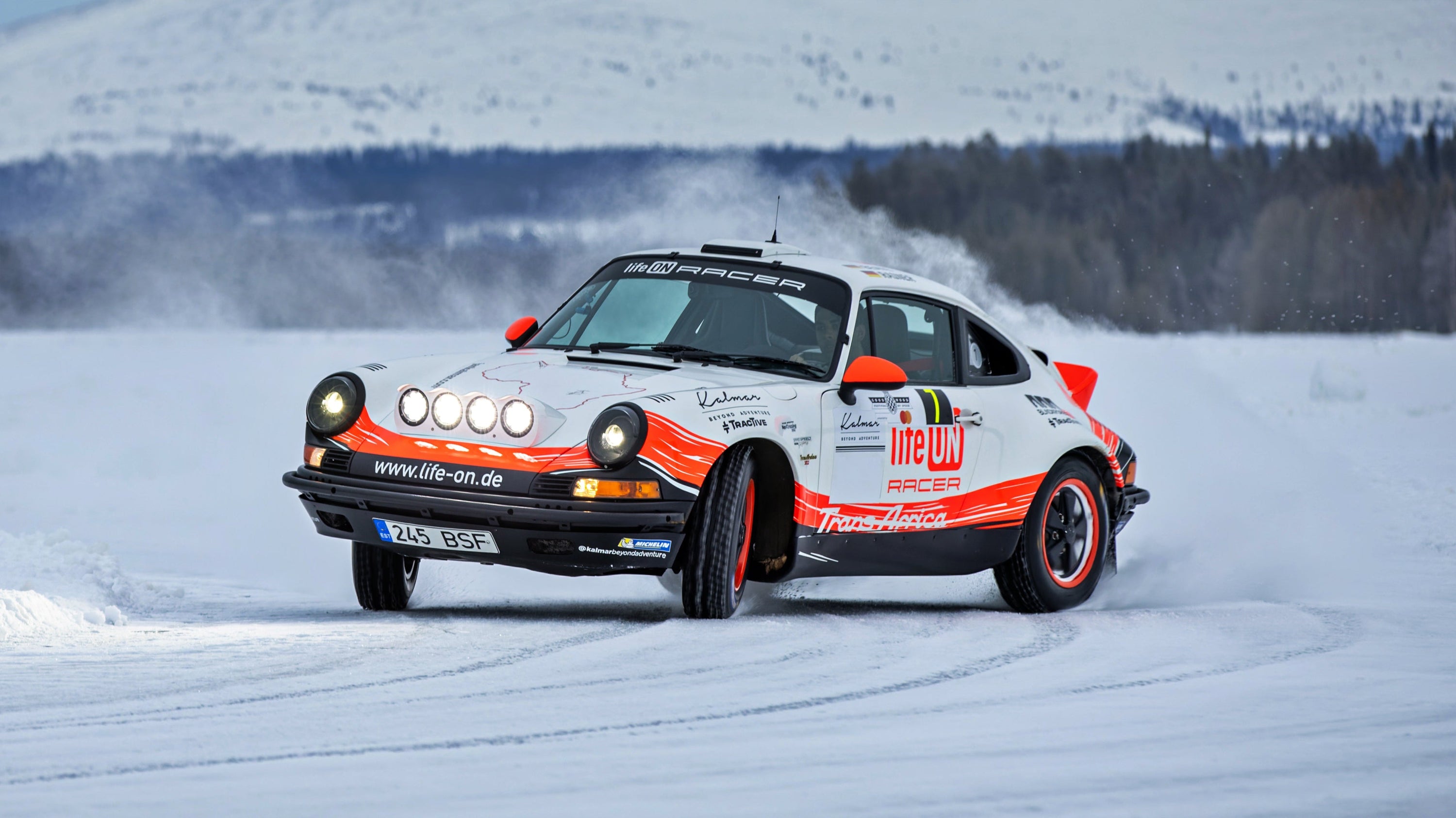 Ice Drifting Rally Porsches with Kalmar Automotive Adventures