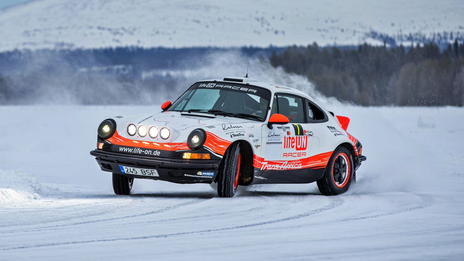 Ice Drifting Rally Porsches with Kalmar Automotive Adventures