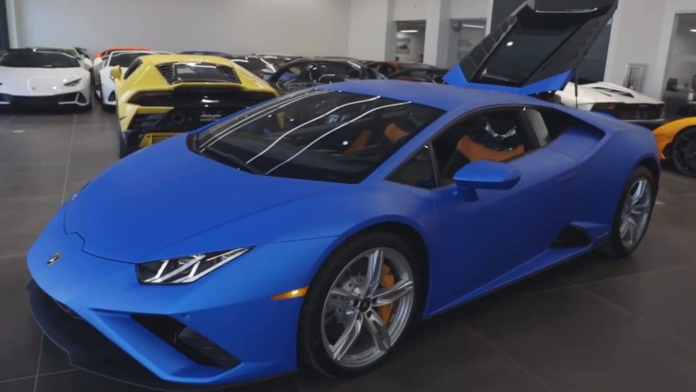 Lambo Evo RWD at Newport Beach
