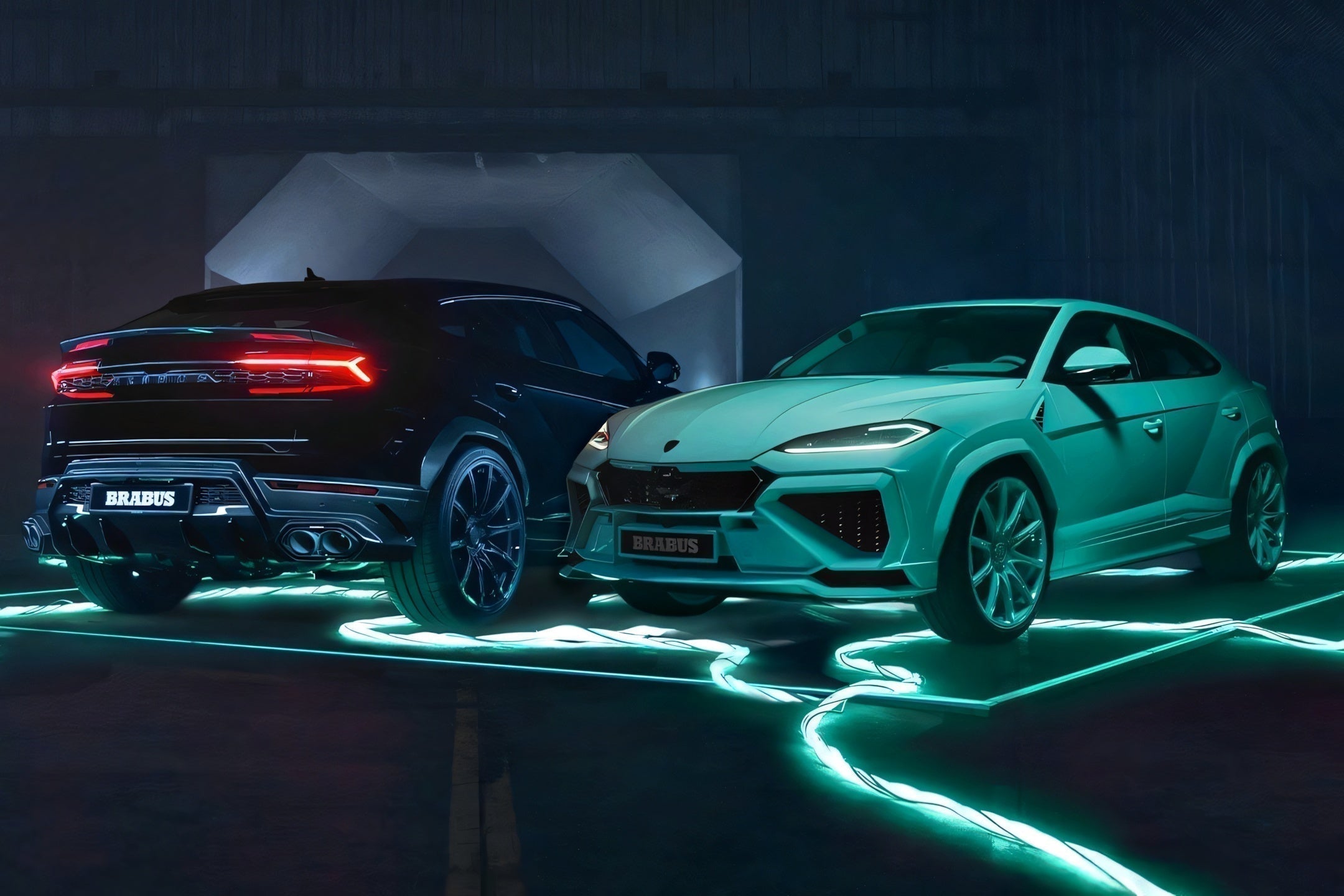 brabus様。専用。 BRABUS Reveals 900 SUPERBLACK and 900 MINT as First Lamborghini