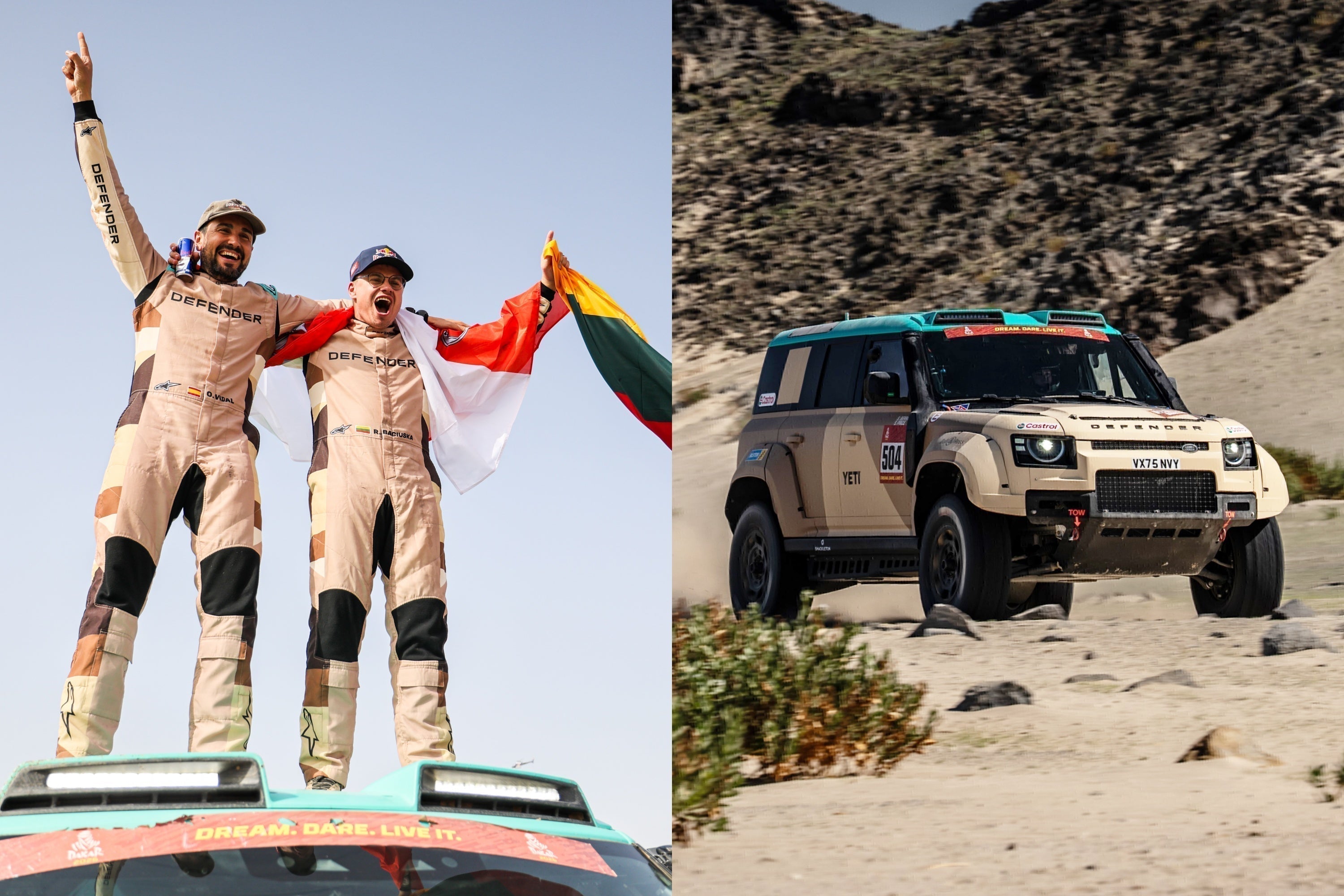 Land Rover Defender Wins Dakar Stock Class on Debut With Octa-based D7X-R