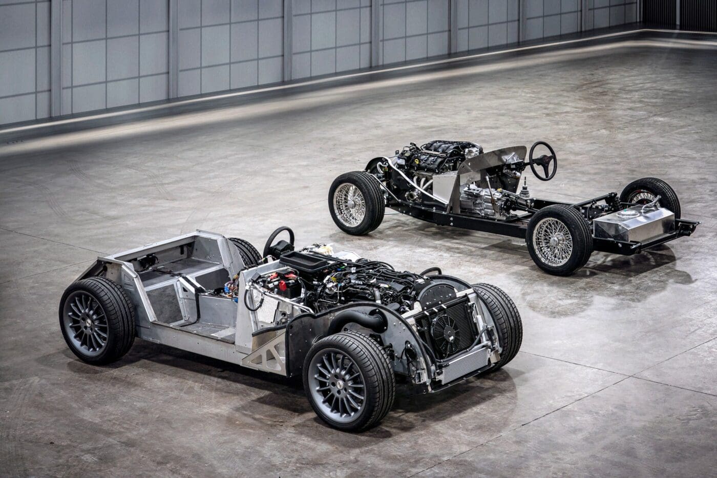 Morgan CX-Generation platform and traditional steel chassis (1)
