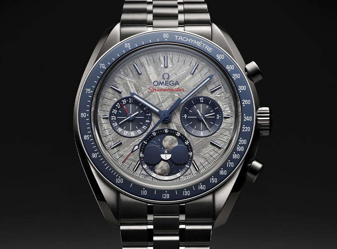 Omega Speedmaster Moonphase Meteorite