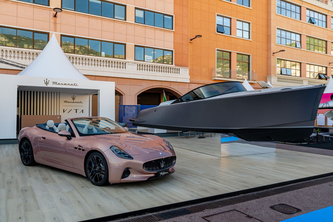 Original 24743 00 maserati grancabrio folgore maserati tridente luxury all electric powerboat monaco yacht show 2024