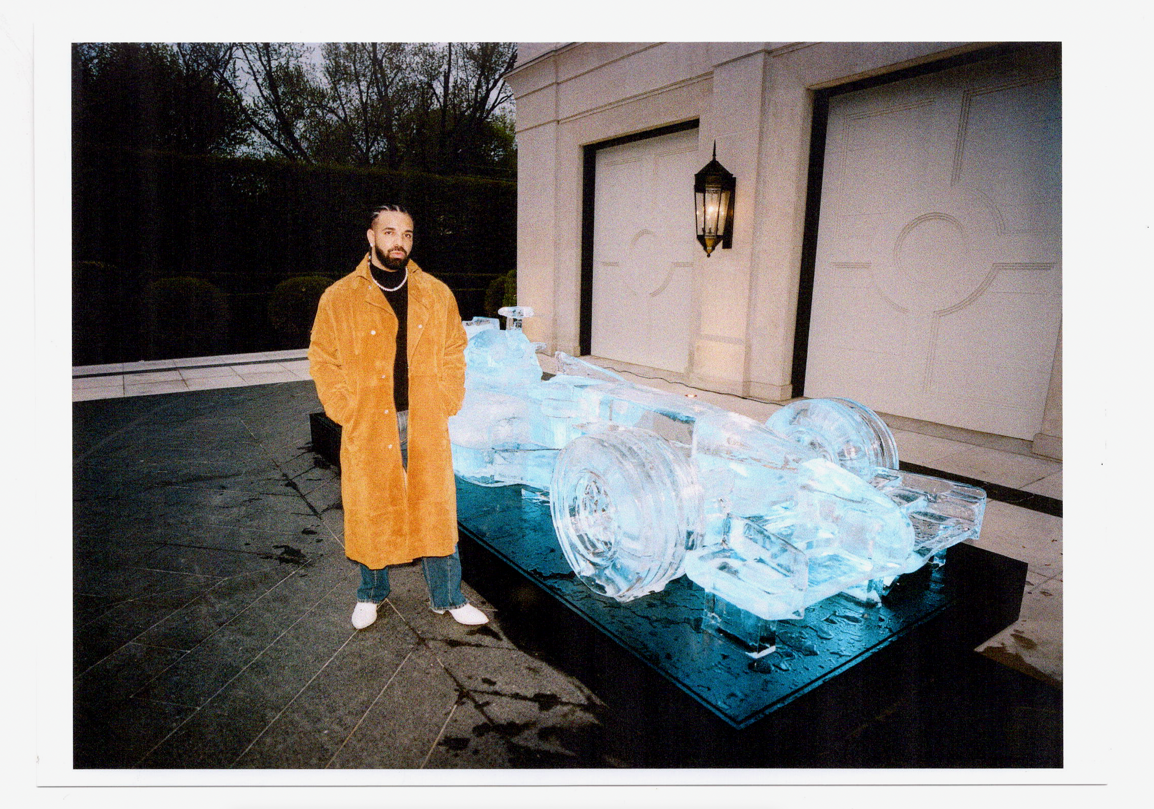 Drake Gifted a Full-Scale Ice Sculpture of Kimi Räikkönen's McLaren F1 Car