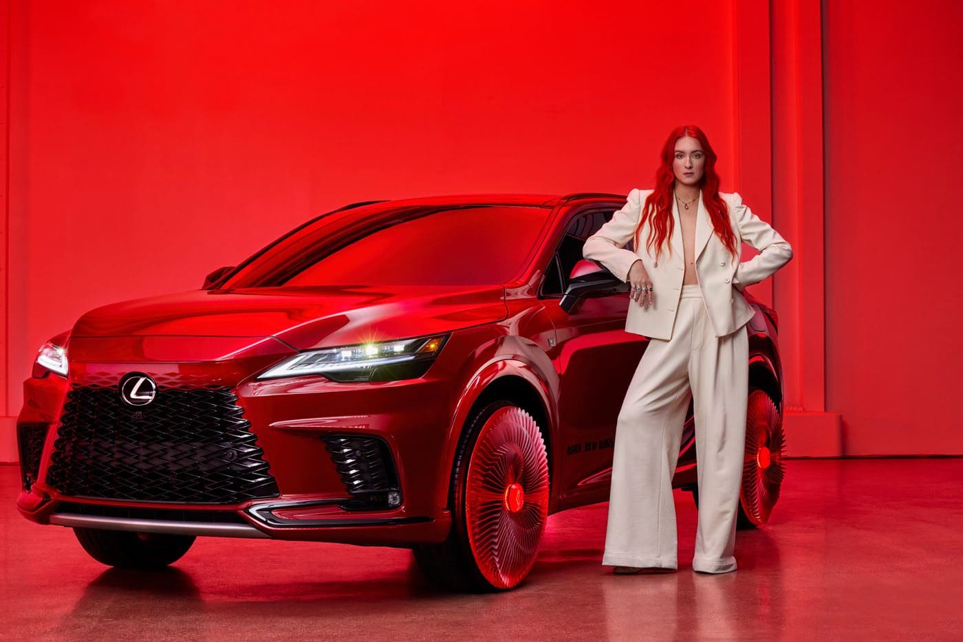 Photo Credit Holly Parker Harris Reed x Lexus Ruby Red Rims
