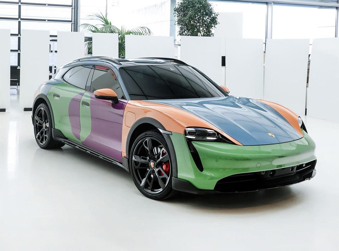 Sean Wotherspoon x Porsche Unveil The Taycan 4S Cross Turismo Art