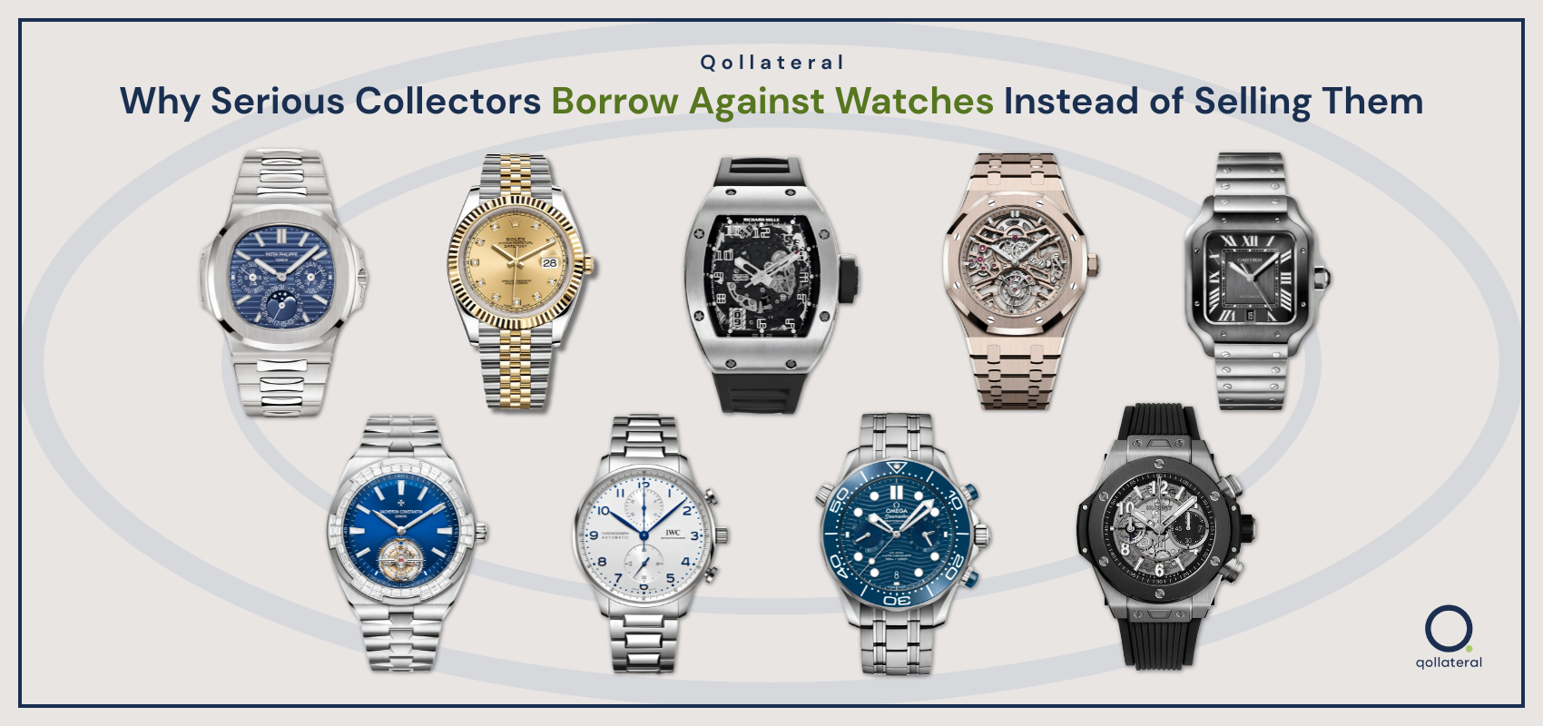 Why Serious Collectors Borrow Against Watches Instead of Selling Them